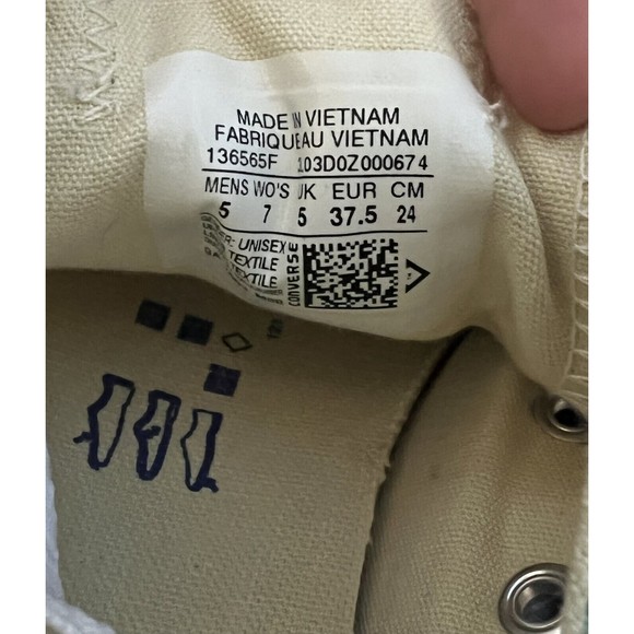 Size 7 - Converse Chuck Taylor All Star OX Beach Glass - Picture 3 of 5